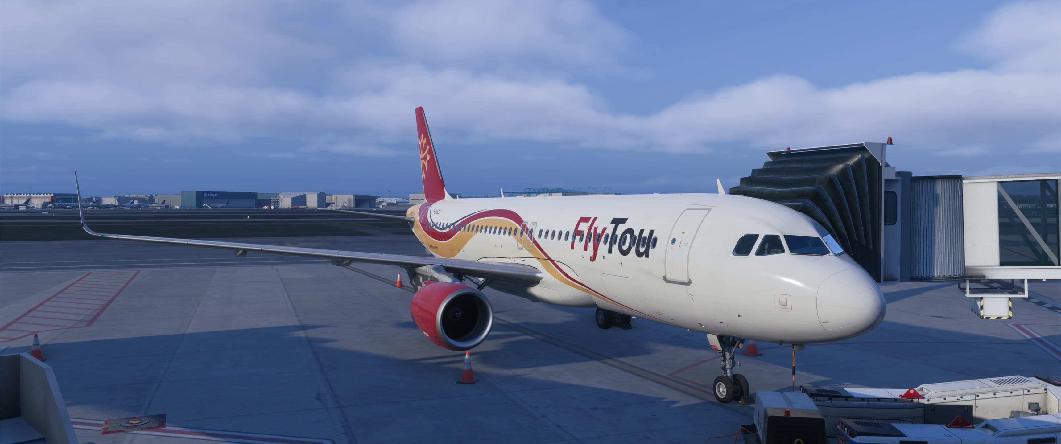 Airbus A320neo FlyTou Virtual embarquement à Toulouse-Blagnac - Simulation de vol réaliste MSFS